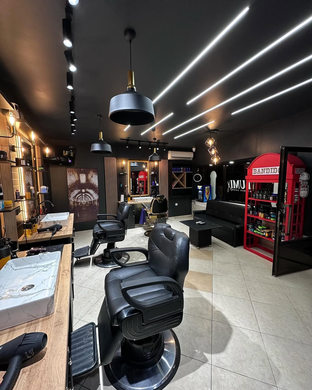 Barbershop interior